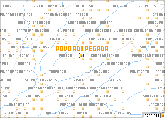 map of Póvoa da Pégada