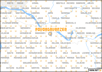 map of Póvoa da Várzea