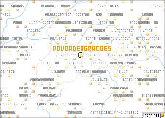 map of Póvoa de Agrações