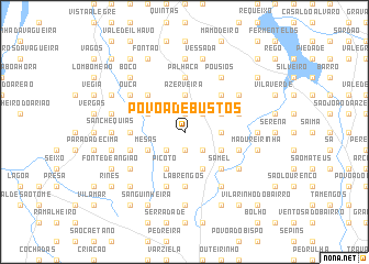 map of Póvoa de Bustos