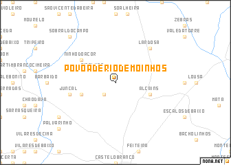 map of Póvoa de Rio de Moinhos