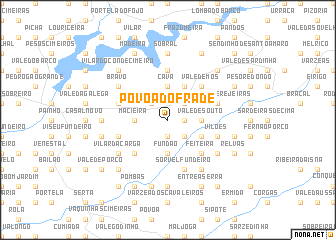 map of Póvoa do Frade