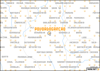 map of Póvoa do Garção