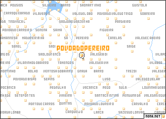 map of Póvoa do Pereiro