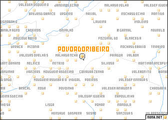 map of Póvoa do Ribeiro