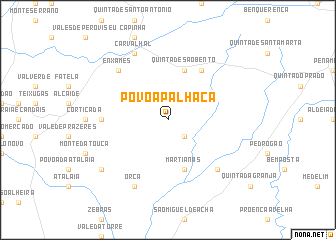 map of Póvoa Palhaça