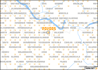 map of Póvoas