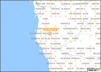 map of Póvoas