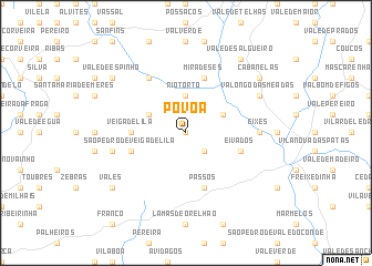 map of Póvoa