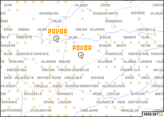 map of Póvoa