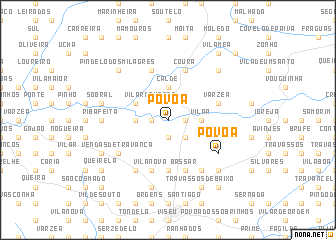 map of Póvoa