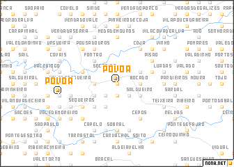 map of Póvoa