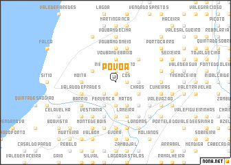 map of Póvoa