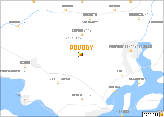 map of Povody