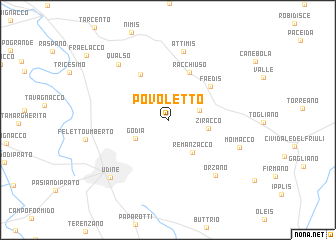 map of Povoletto