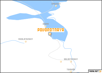 map of Povorotnaya