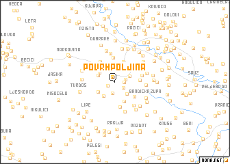 map of Povrhpoljina
