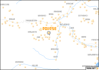 map of Površe