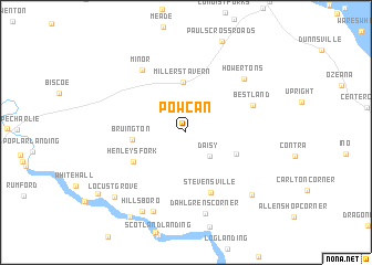 map of Powcan