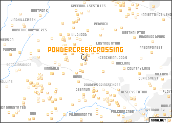 map of Powder Creek Crossing