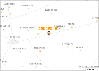 map of Powderlick