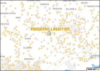 map of Powder Mill Addition