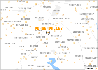map of Powder Valley