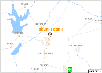 map of Powell Park