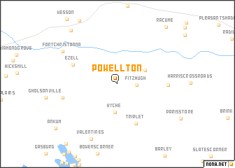 map of Powellton