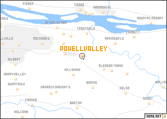 map of Powell Valley