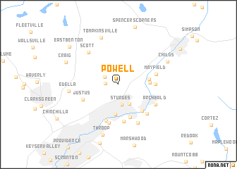map of Powell