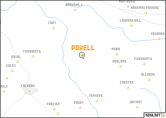 map of Powell