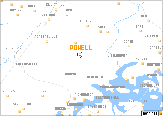 map of Powell