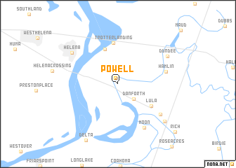 map of Powell