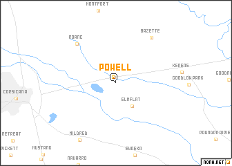 map of Powell