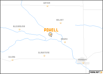 map of Powell