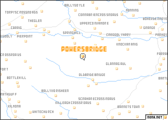 map of Powerʼs Bridge