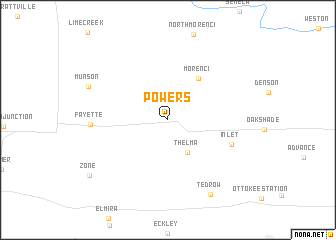 map of Powers