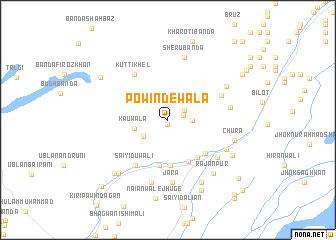 map of Powindewāla