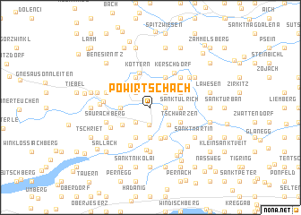 map of Powirtschach