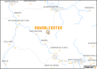 map of Pownal Center