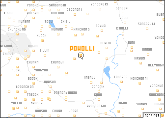 map of Powŏl-li