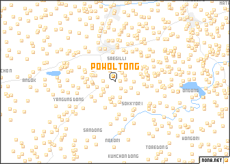 map of Powŏl-tong