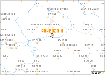 map of Powrożnik