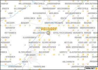 map of Poxdorf