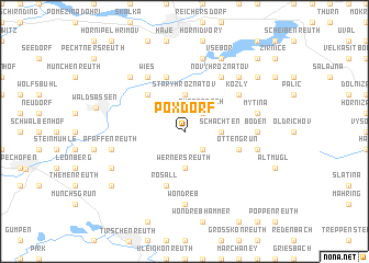 map of Poxdorf