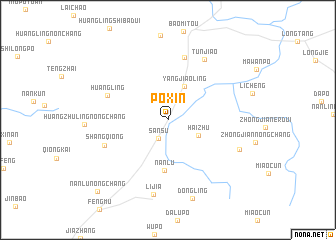 map of Poxin