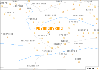 map of Poyandaykino