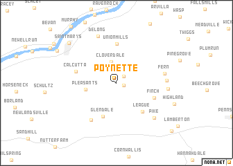 map of Poynette