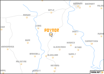 map of Poynor